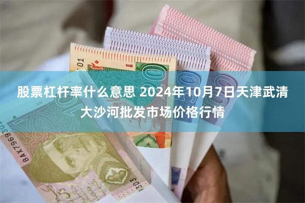 股票杠杆率什么意思 2024年10月7日天津武清大沙河批发市场价格行情